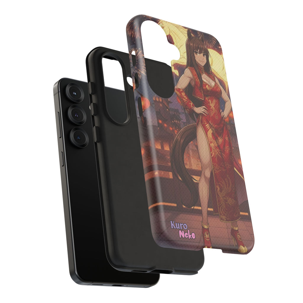 Coque téléphone AKARI waifu cheval Année du Cheval 2026 zodiaque chinois iPhone Samsung protection double couche