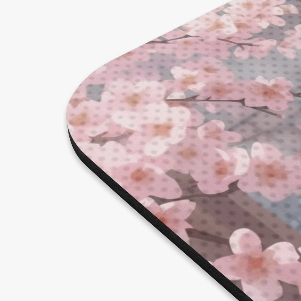 Tapis de souris Anime HARU avec motifs de fleurs de cerisier et design apaisant, idéal pour le travail et le jeu.