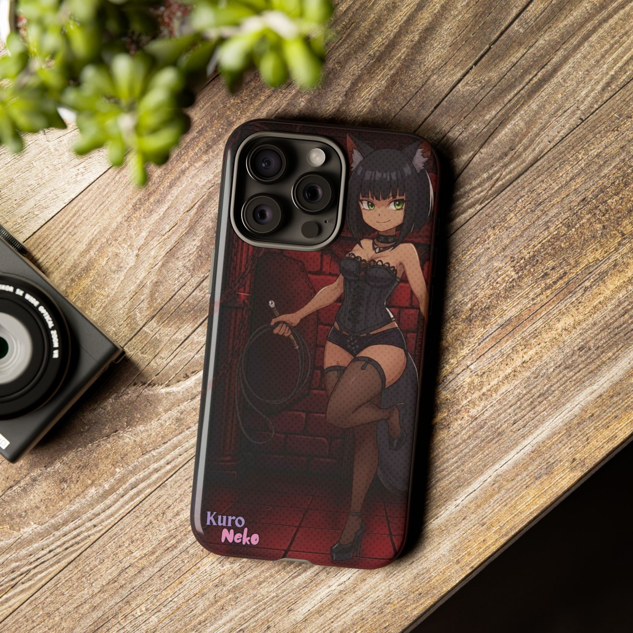 Funda de teléfono Anime YAMI Gótico y Loba Misteriosa