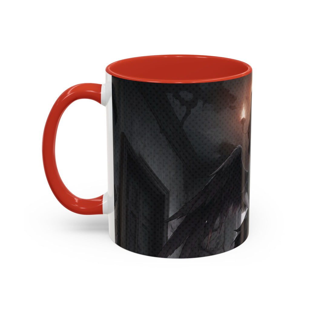Mug Anime YORU avec un design sombre et gothique, parfait pour les amateurs de café et d'esthétique anime.