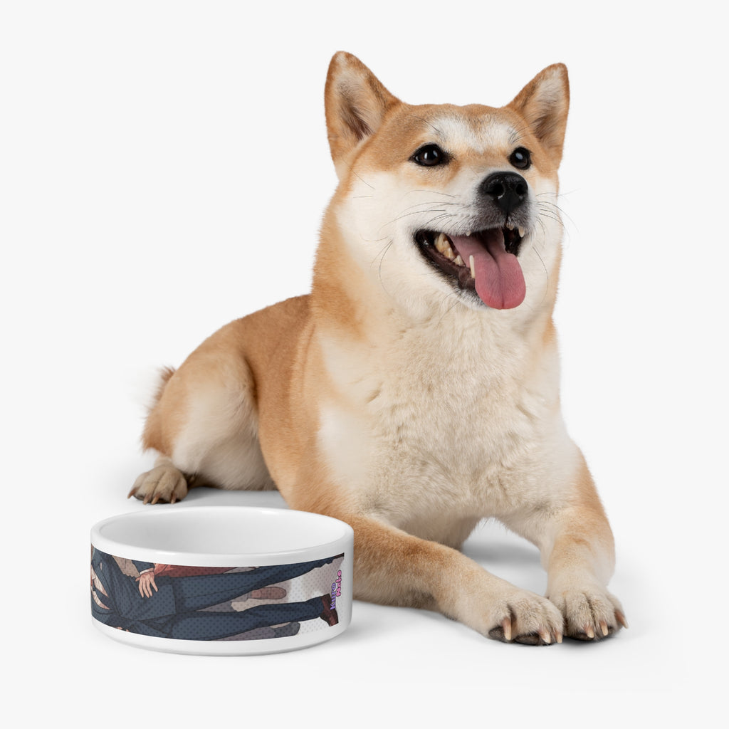 Gamelle chat & chien Anime KAITO renard rusé - Gamelle céramique personnalisée pour chien et chat avec design KAITO renard rusé