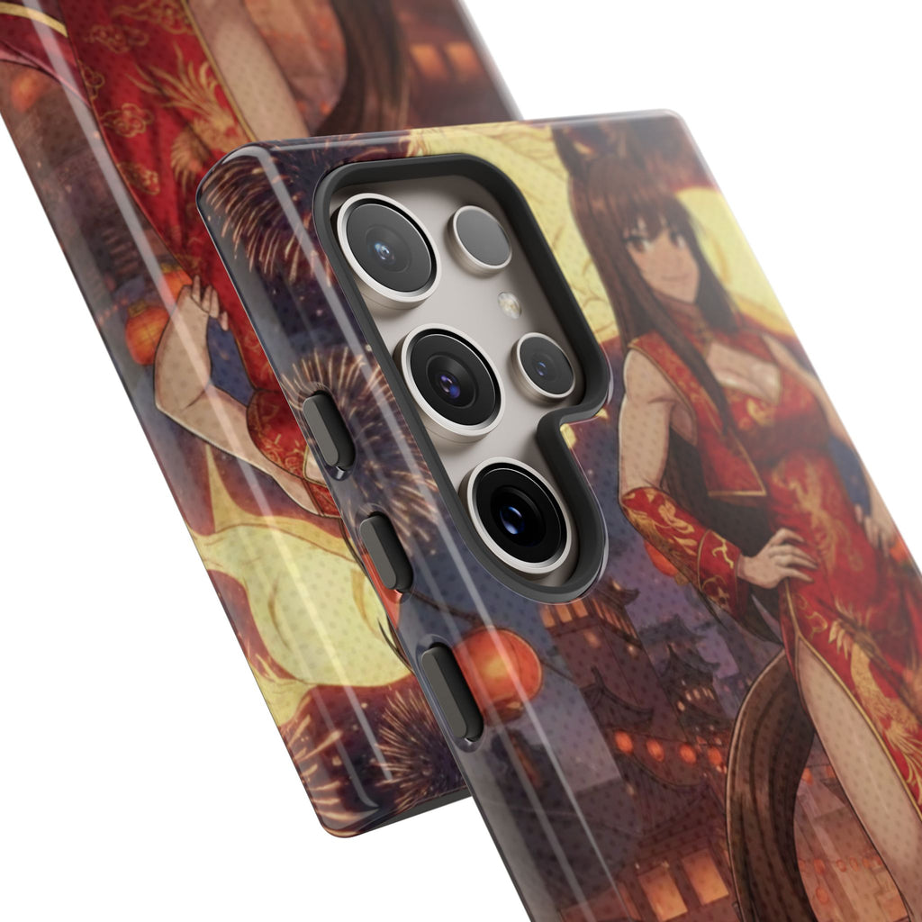 Coque téléphone AKARI waifu cheval Année du Cheval 2026 zodiaque chinois iPhone Samsung protection double couche