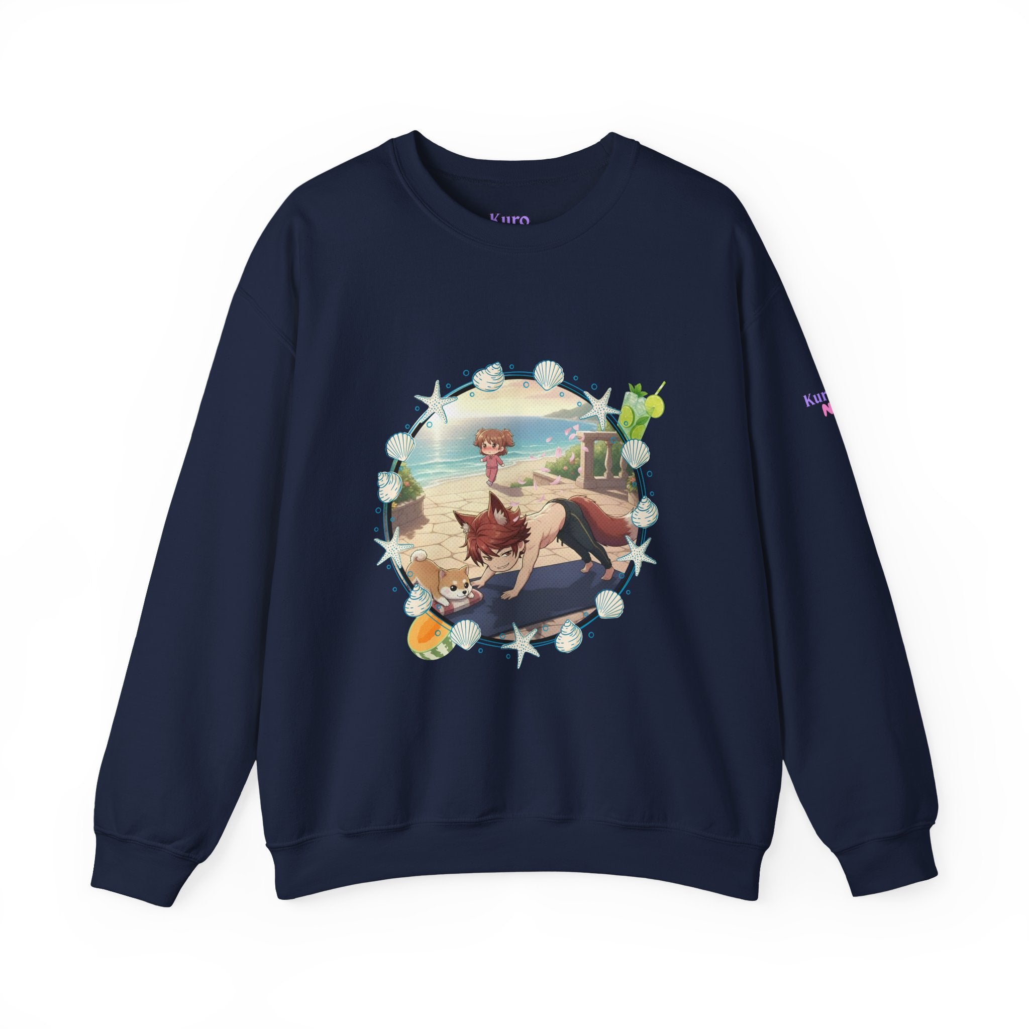 Sweat Col Rond Chibi KAITO Summer Beach