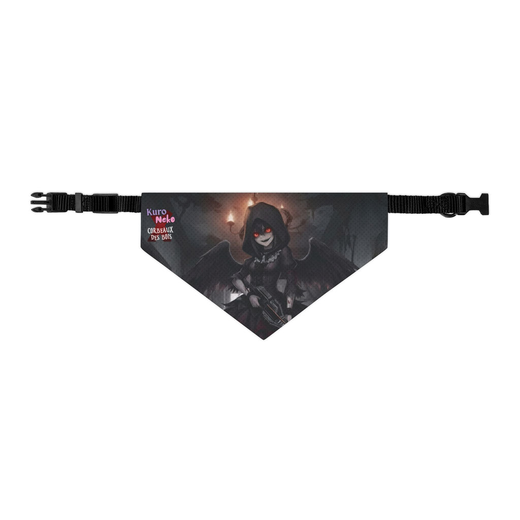 Collier bandana chat & chien Anime YORU avec design de chasseur de démons pour animaux de compagnie.