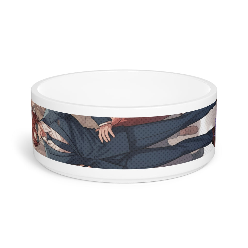 Gamelle chat & chien Anime KAITO renard rusé - design céramique personnalisé inspiré par Kaito, renard rusé