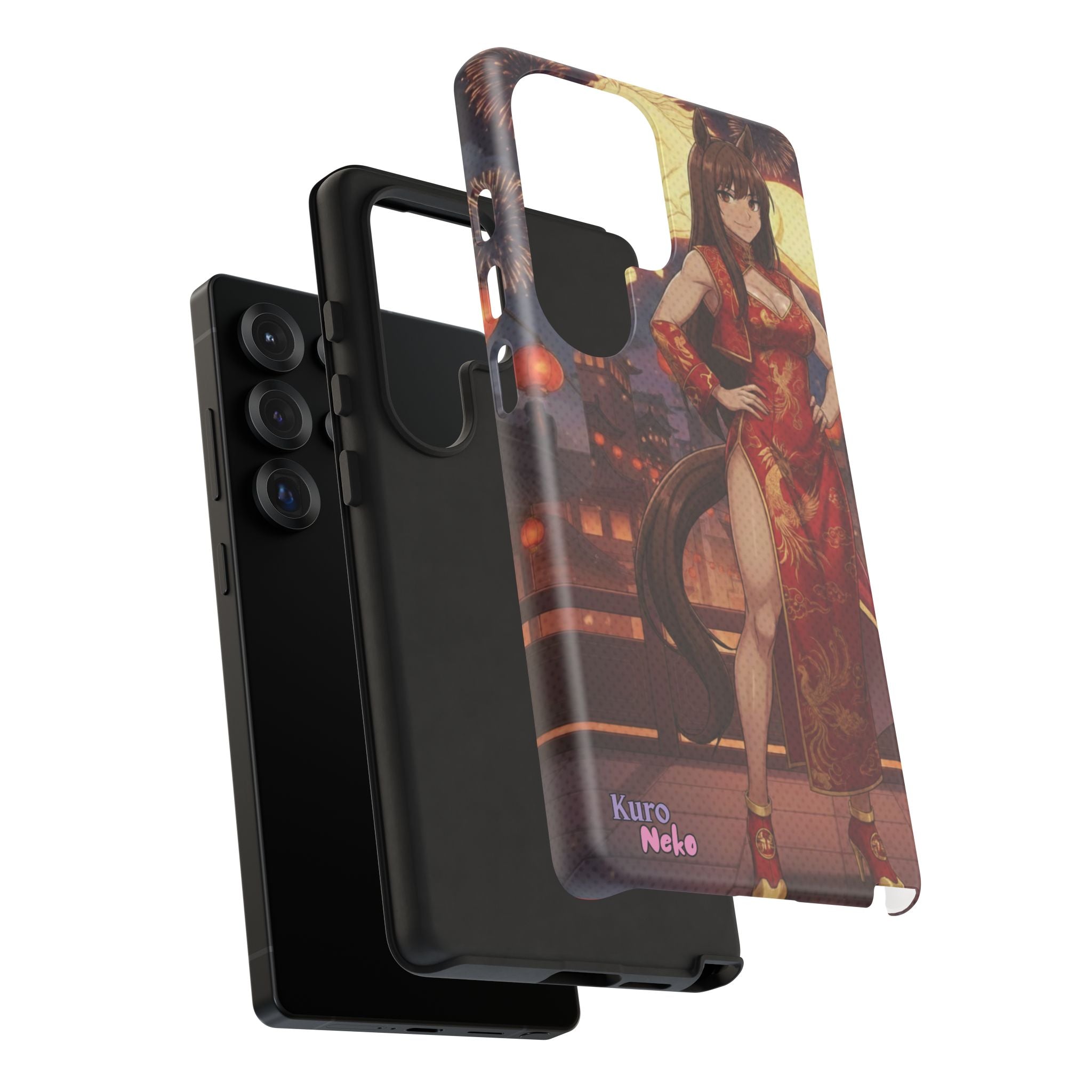 Coque téléphone AKARI waifu cheval Année du Cheval 2026 zodiaque chinois iPhone Samsung protection double couche