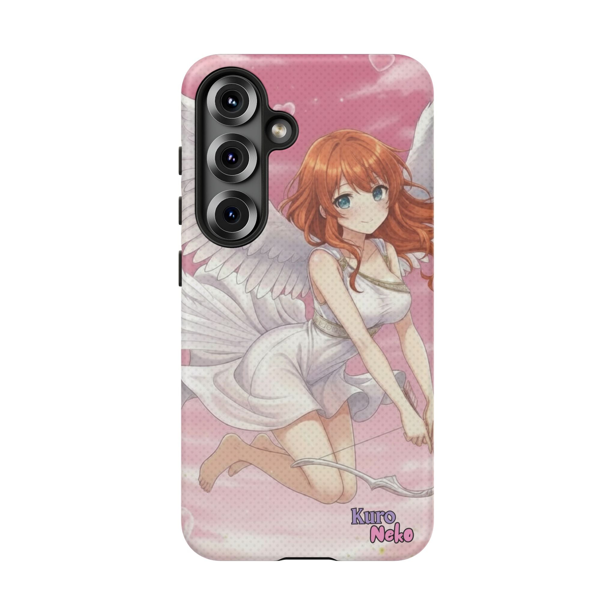 Coque Téléphone Anime AIKO Muse Cygne & Douceur Pastel avec personnage kemonomimi, oreilles d'animaux, style anime - Kuro Neko Shop