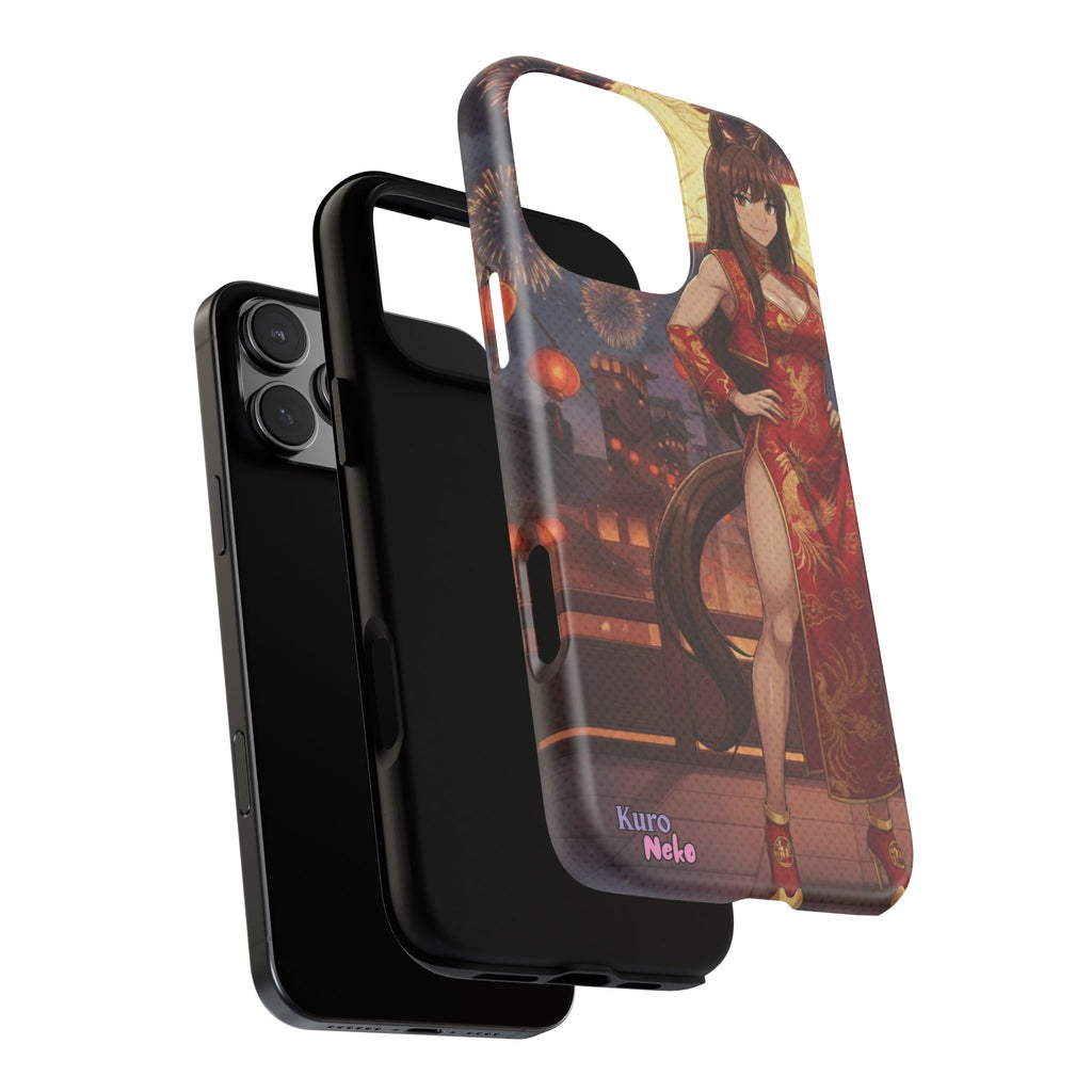 Coque téléphone AKARI waifu cheval Année du Cheval 2026 zodiaque chinois iPhone Samsung protection double couche