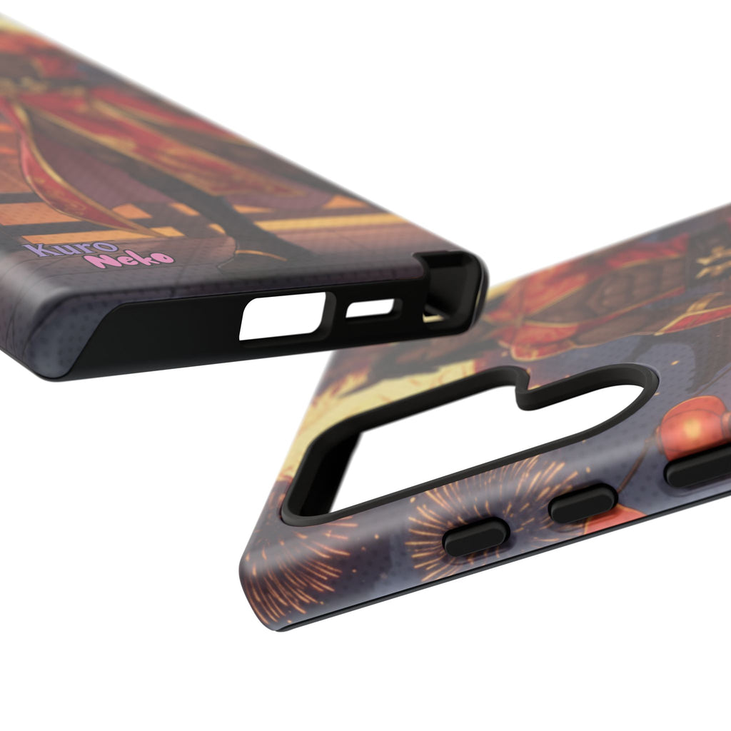 Coque RYO husbando Année du Cheval finition brillante couleurs rouge or iPhone Samsung
