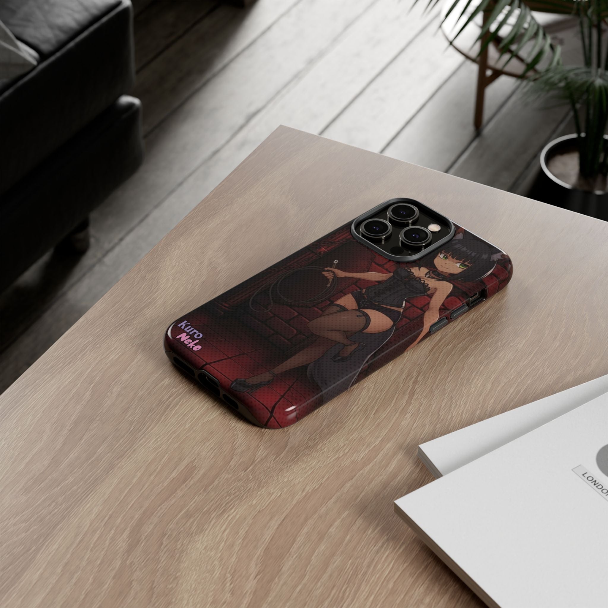 Funda de teléfono Anime YAMI Gótico y Loba Misteriosa