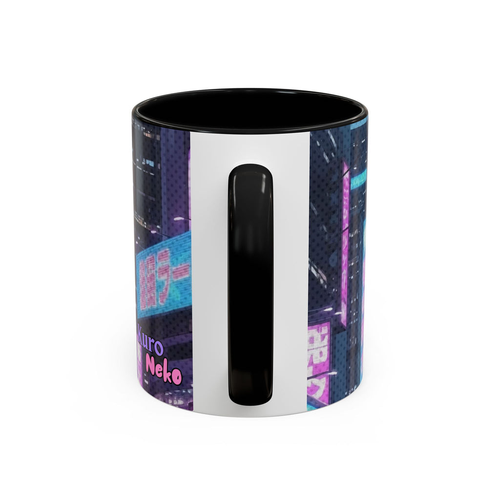 Mug Anime HANKO Style Cyberpunk & Chatte Rebelle