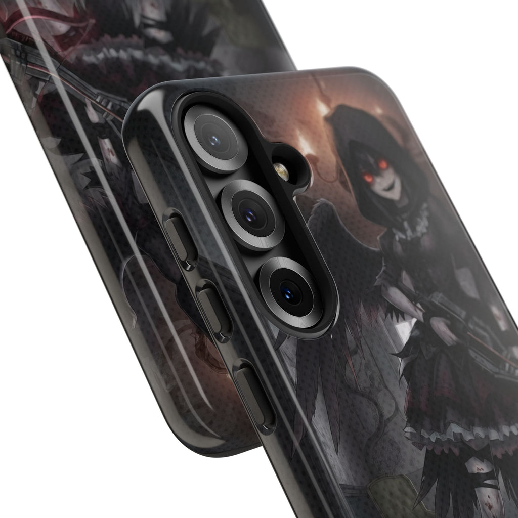 Anime Phone Case – Mad as Yoru Crow Waifu Kemonomimi design featuring a gothic horror aesthetic with dark visuals.