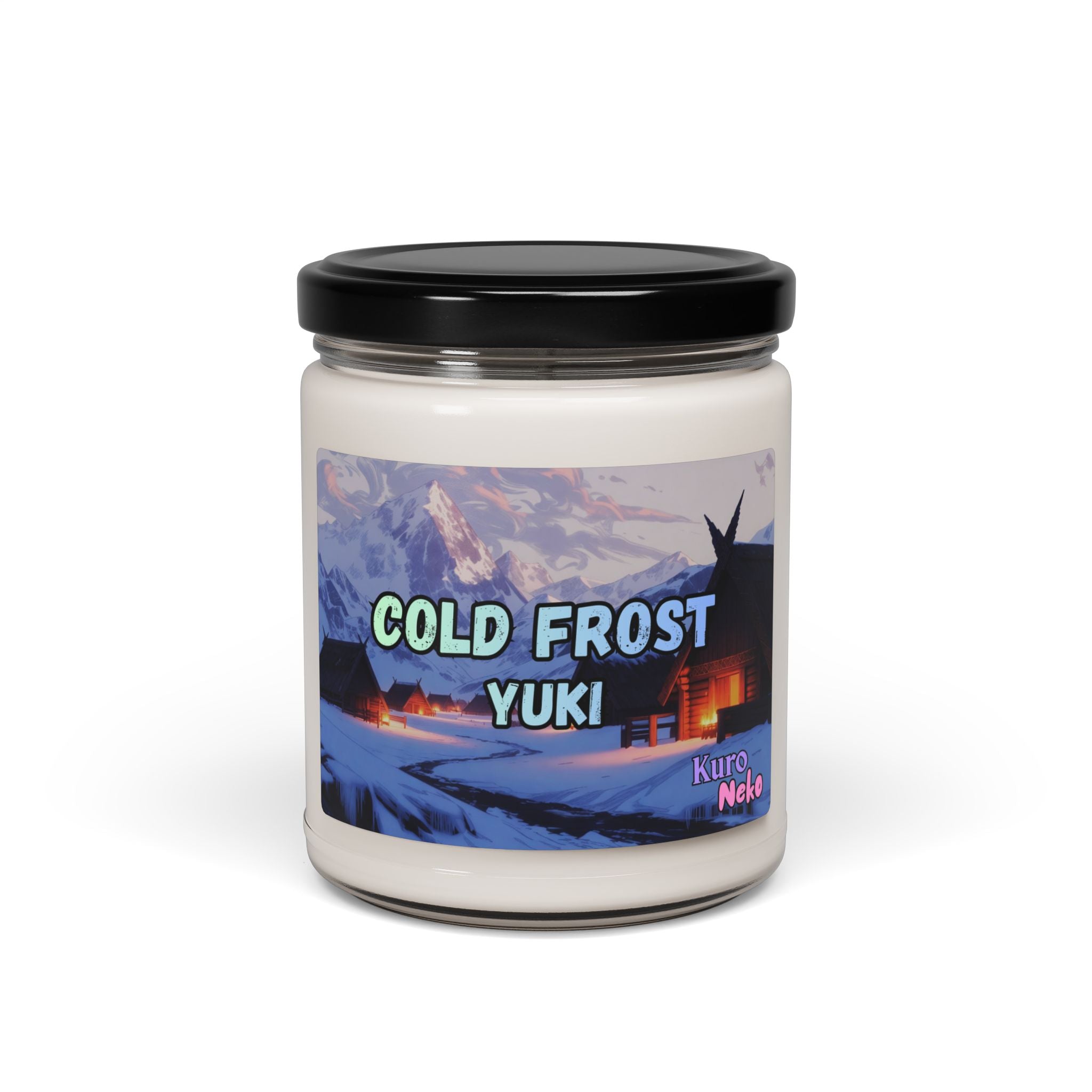 Bougie Anime YUKI – Bougie parfuméeCold Frost Yuki avec un design hivernal enchanteur.