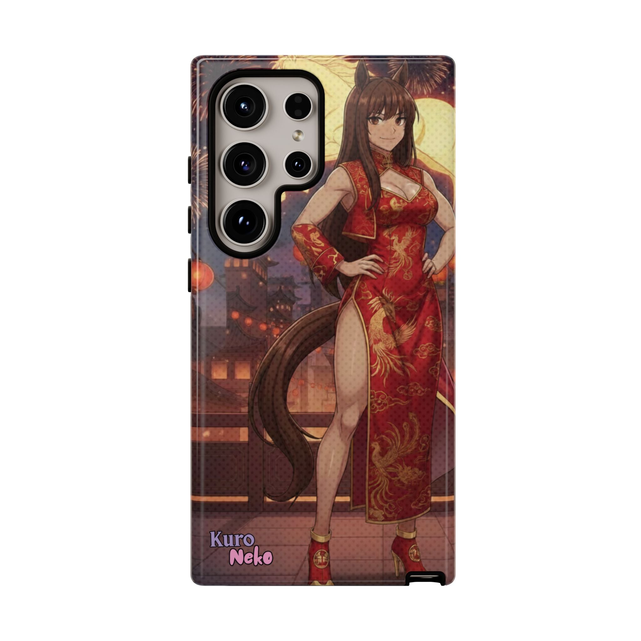 Coque téléphone AKARI waifu cheval Année du Cheval 2026 zodiaque chinois iPhone Samsung protection double couche
