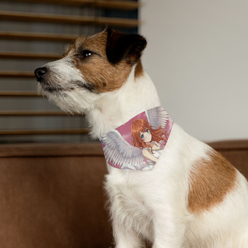 Collier bandana chat & chien Anime AIKO Muse Cygne Douceur Romantique sur un chien avec oreilles d'animaux Kuro Neko Shop