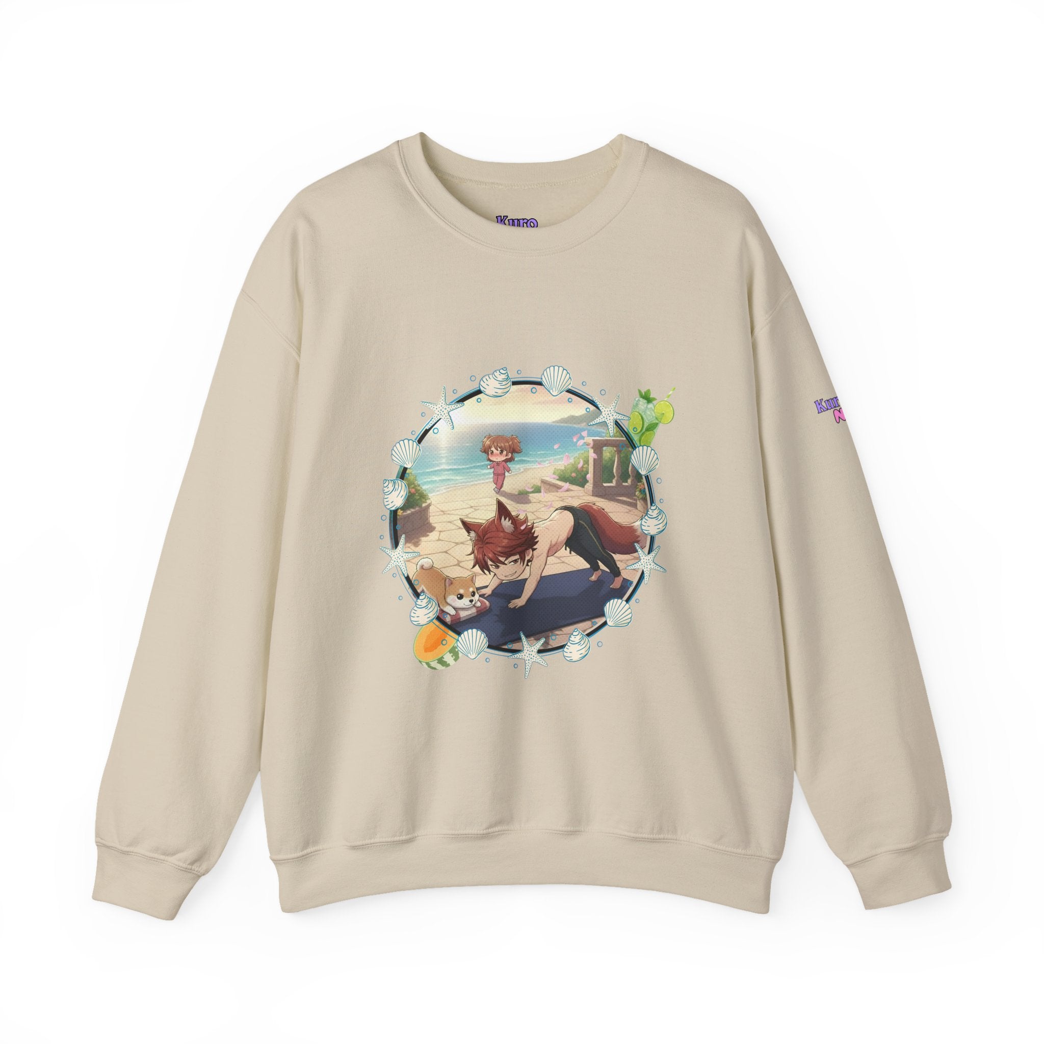 Sweat Col Rond Chibi KAITO Summer Beach