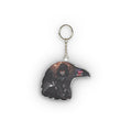 Porte-clés peluche Anime YORU représentant un personnage gothique et mystérieux, parfait pour vos clés ou sacs.
