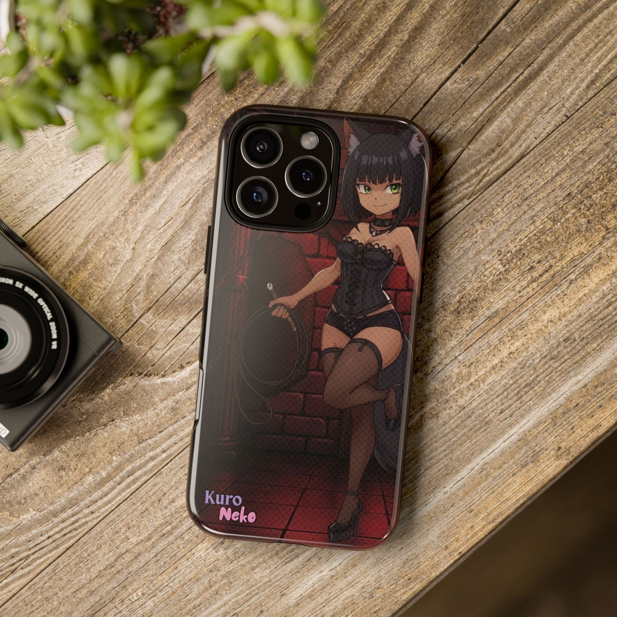 Funda de teléfono Anime YAMI Gótico y Loba Misteriosa