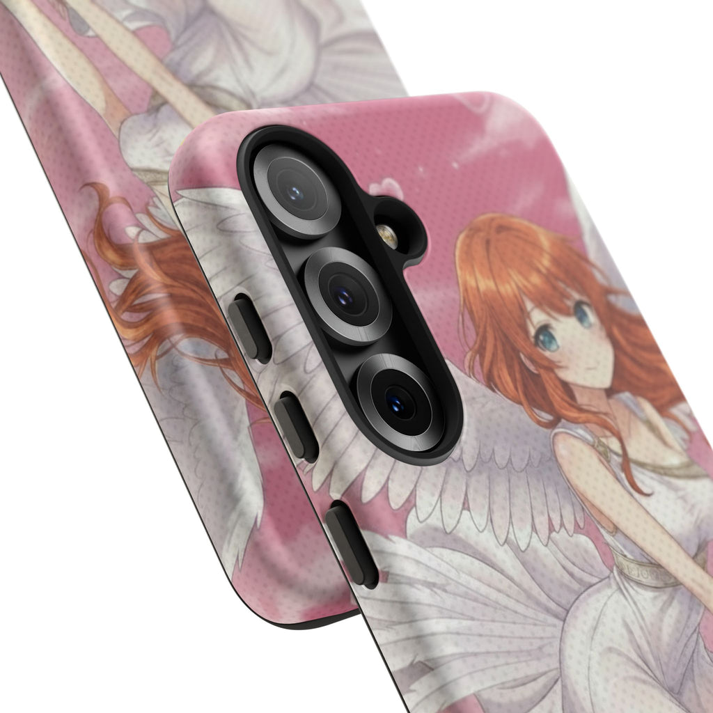 Coque Téléphone Anime AIKO Muse Cygne & Douceur Pastel avec design kemonomimi, oreilles d'animaux, Kuro Neko Shop.