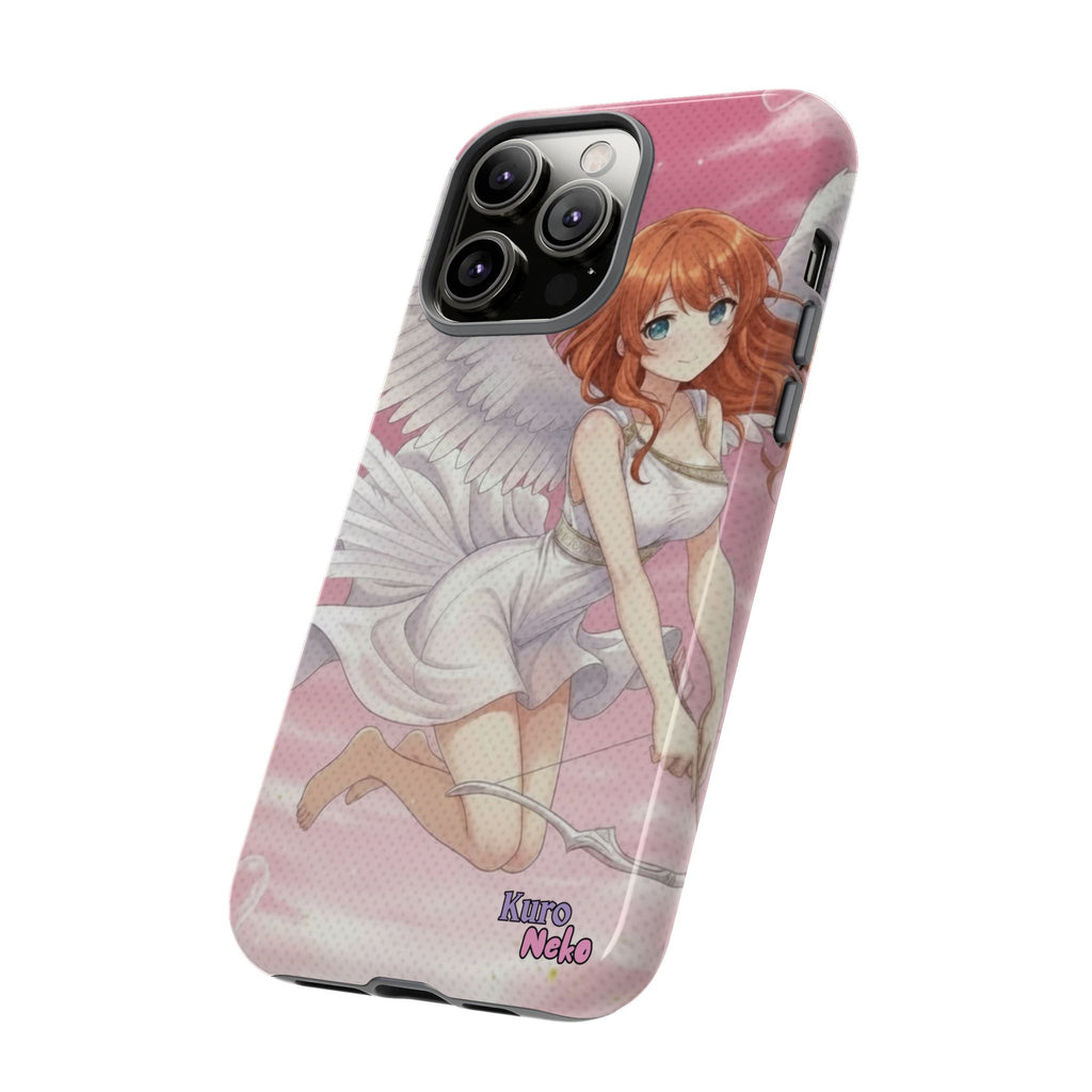 Coque Téléphone Anime AIKO Muse Cygne & Douceur Pastel avec personnage kemonomimi, oreilles d'animaux, style anime, Kuro Neko Shop.