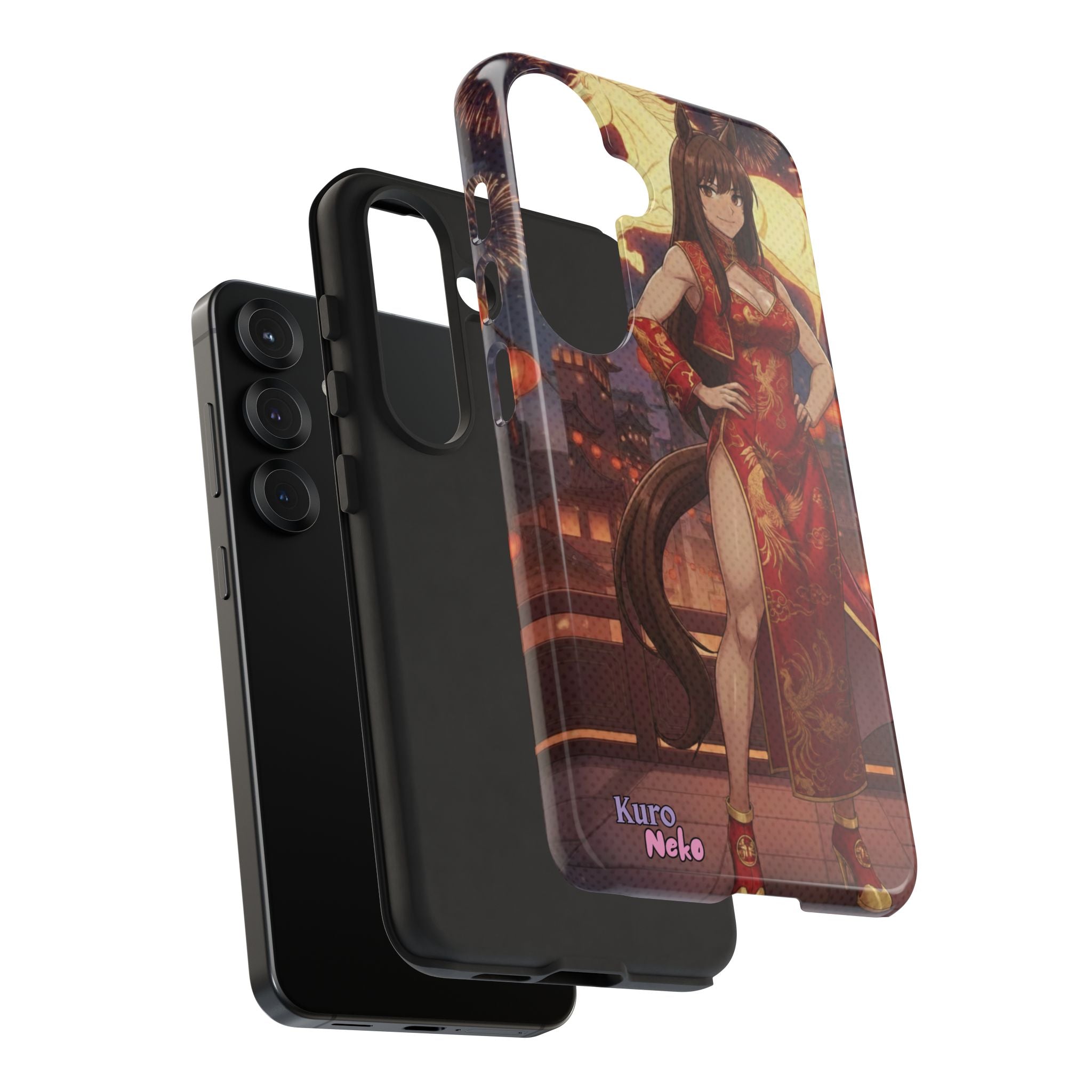 Coque téléphone AKARI waifu cheval Année du Cheval 2026 zodiaque chinois iPhone Samsung protection double couche