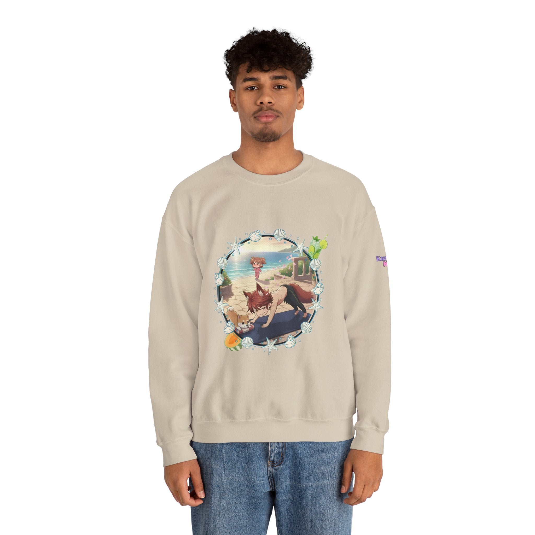 Sweat Col Rond Chibi KAITO Summer Beach