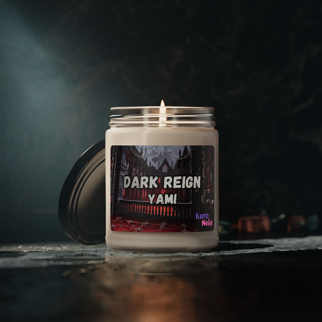 Bougie Anime YAMI Dark Reign avec une ambiance mystique, parfumée et empreinte de puissance.