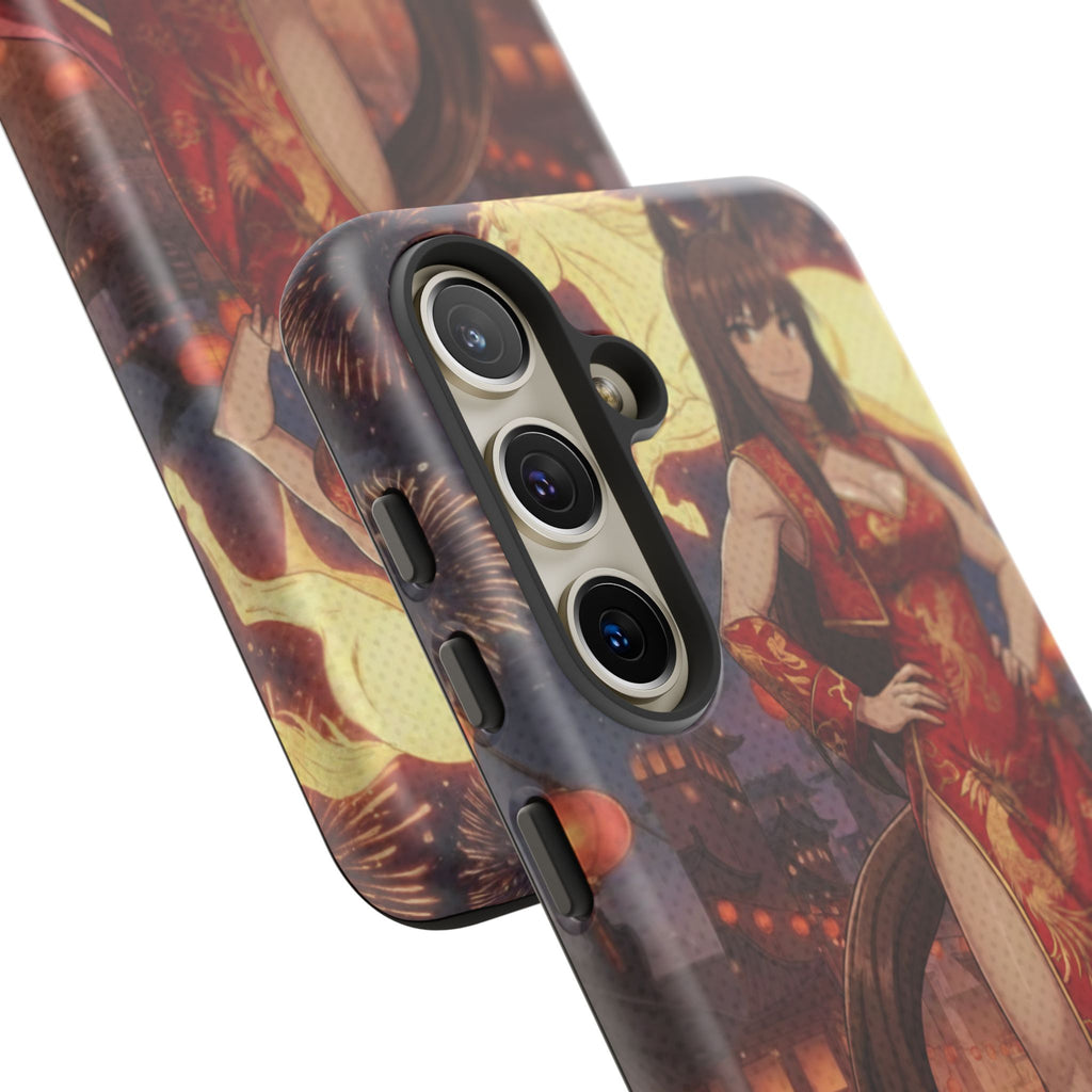 Coque téléphone AKARI waifu cheval Année du Cheval 2026 zodiaque chinois iPhone Samsung protection double couche
