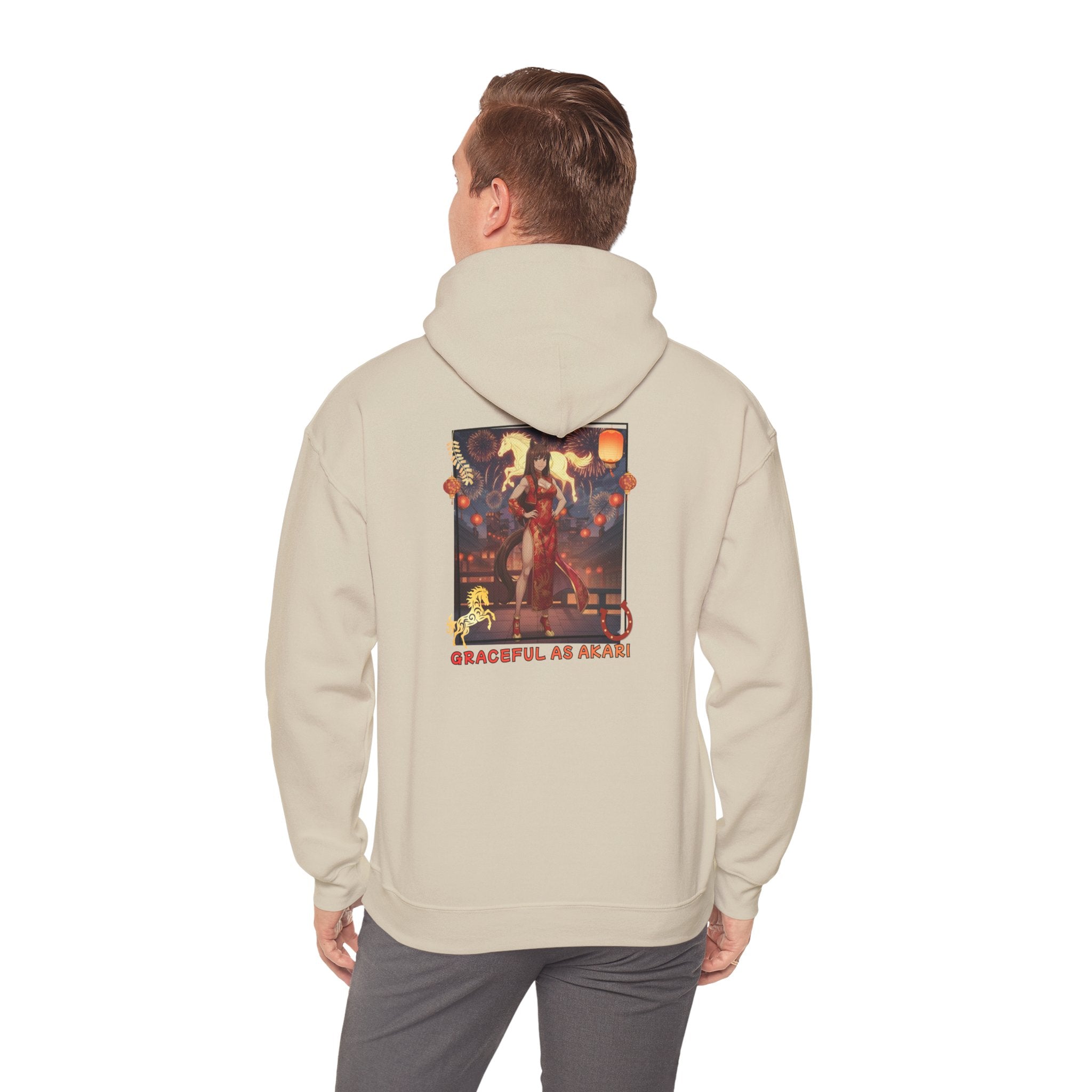 Sweat à capuche Anime AKARI Danse du Zodiaque & Style Cheval avec design kemonomimi et oreilles d'animaux, Kuro Neko Shop