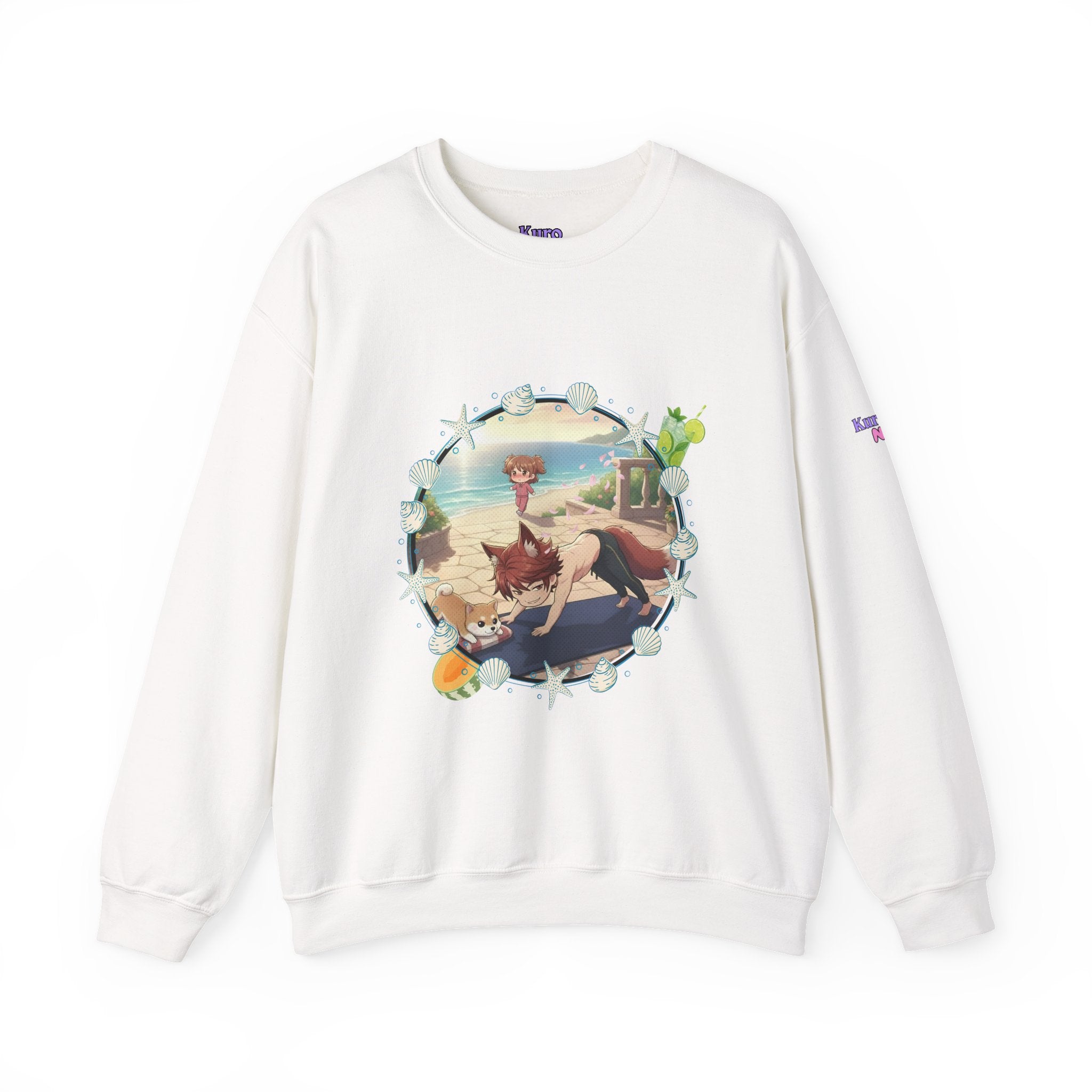 Sweat Col Rond Chibi KAITO Summer Beach