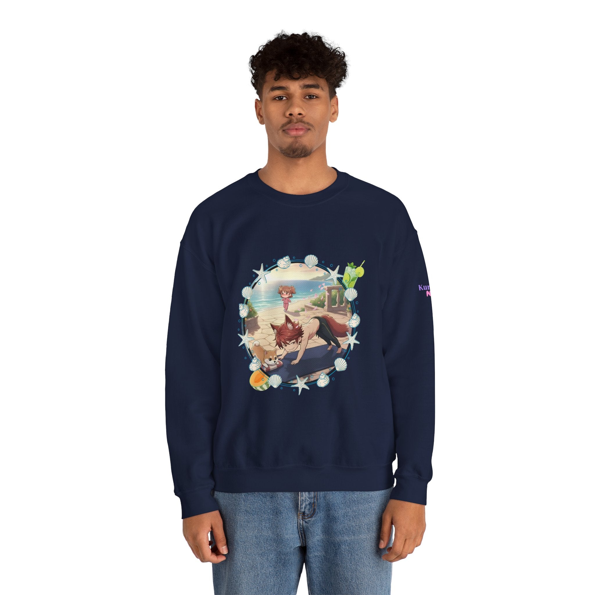 Sweat Col Rond Chibi KAITO Summer Beach