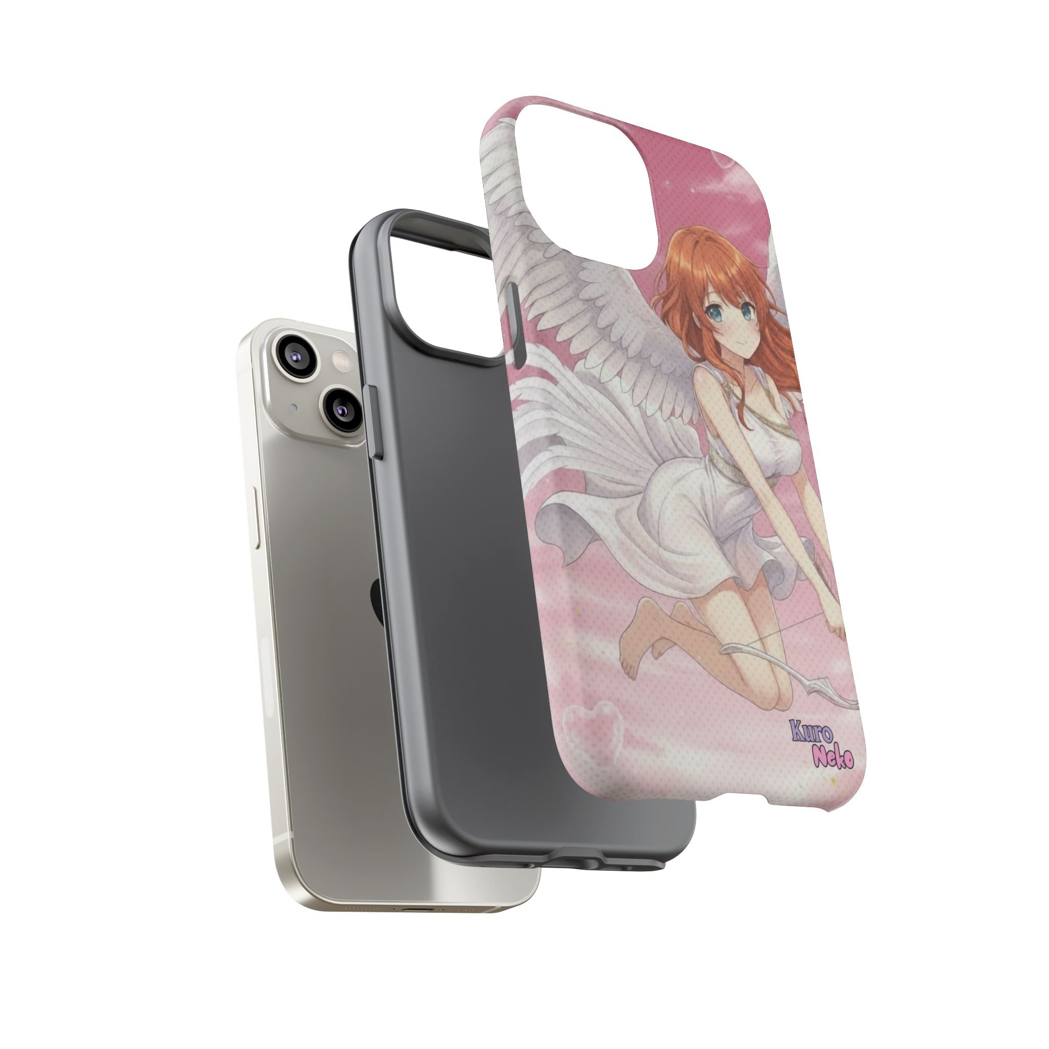 Coque Téléphone Anime AIKO Muse Cygne & Douceur Pastel avec design de kemonomimi et oreilles d'animaux - Kuro Neko Shop