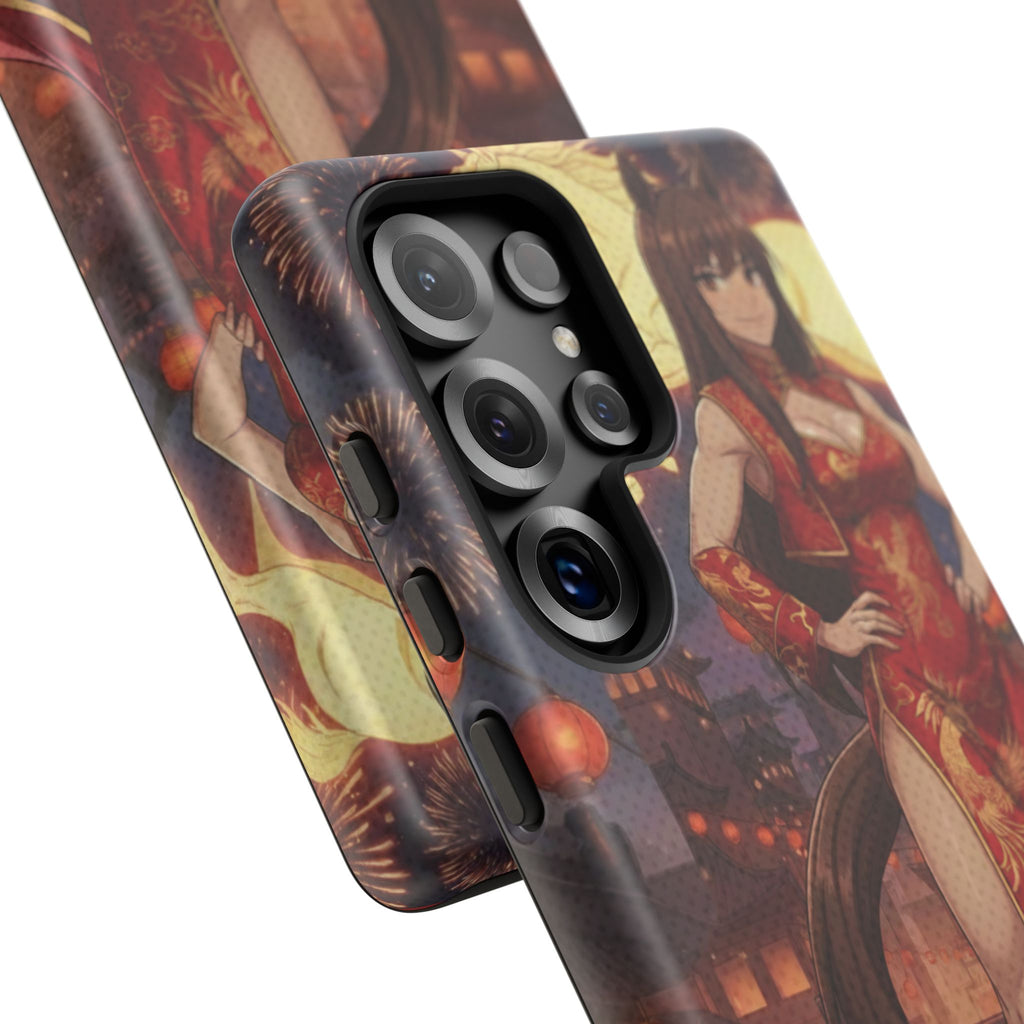 Coque téléphone AKARI waifu cheval Année du Cheval 2026 zodiaque chinois iPhone Samsung protection double couche