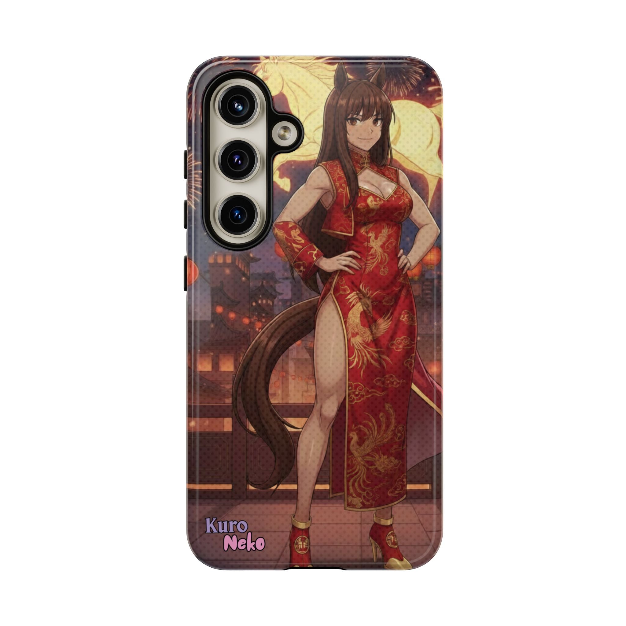 Coque téléphone AKARI waifu cheval Année du Cheval 2026 zodiaque chinois iPhone Samsung protection double couche
