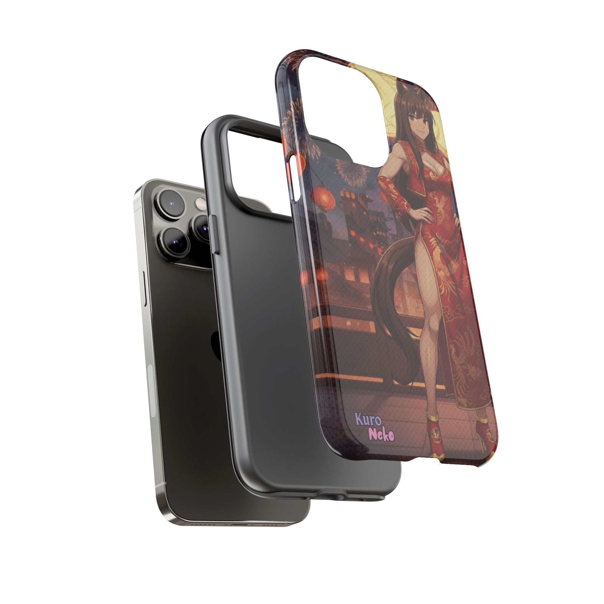 Coque téléphone AKARI waifu cheval Année du Cheval 2026 zodiaque chinois iPhone Samsung protection double couche
