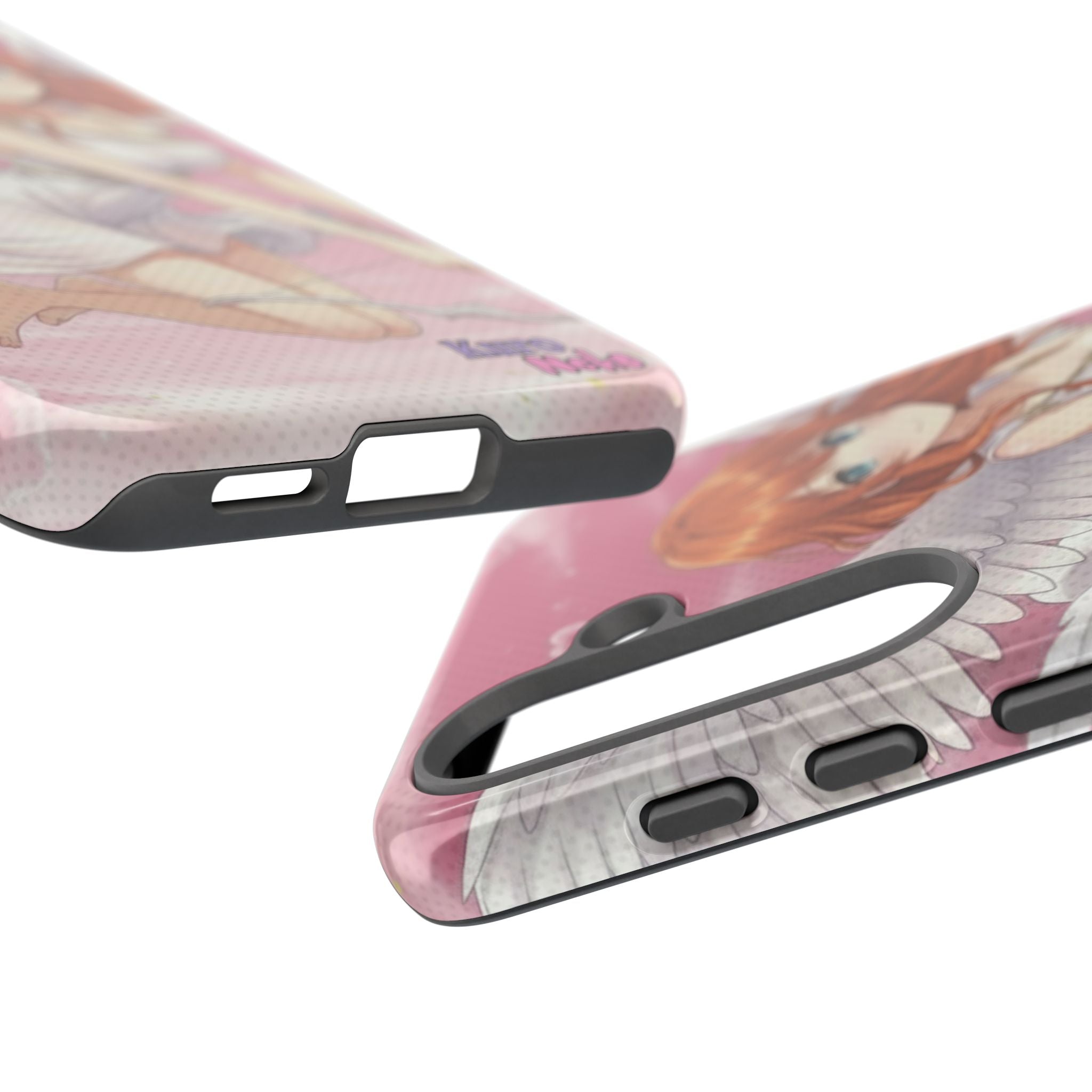 Coque Téléphone Anime AIKO Muse Cygne & Douceur Pastel avec motifs de style anime, oreilles d'animaux, Kuro Neko Shop.