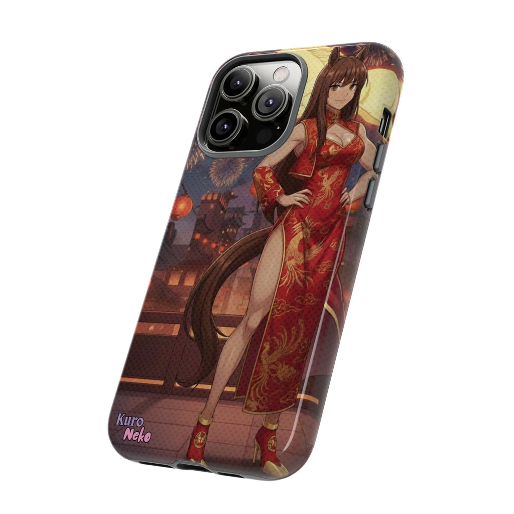 Coque téléphone AKARI waifu cheval Année du Cheval 2026 zodiaque chinois iPhone Samsung protection double couche
