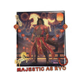 Sticker Die-Cut Anime RYO avec un personnage majestueux et des éléments festifs.