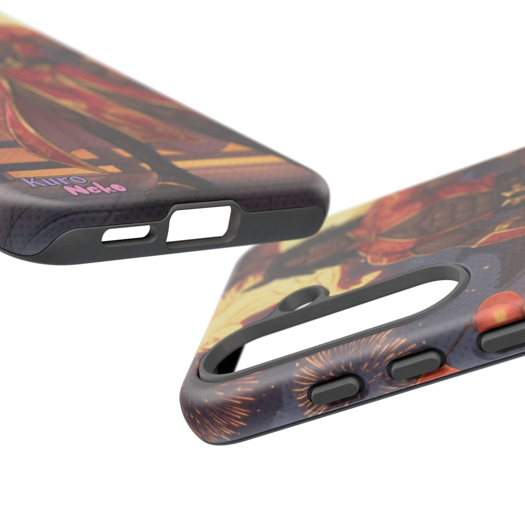 Coque RYO husbando Année du Cheval finition brillante couleurs rouge or iPhone Samsung