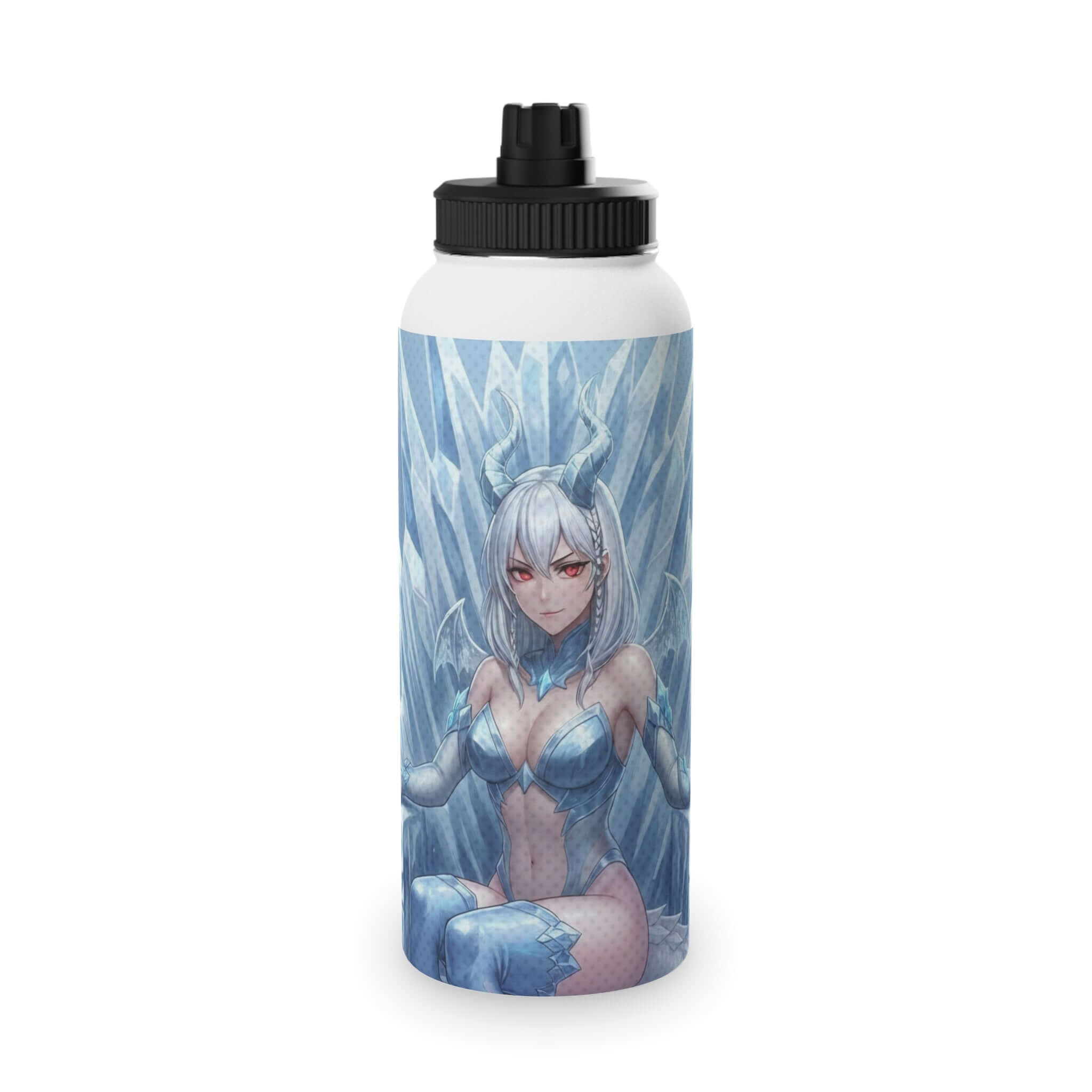 Gourde Isotherme Anime YUKI Dragonne de Glace - design inspiré par Yuki et le dragon des neiges, style hivernal parfait pour otaku