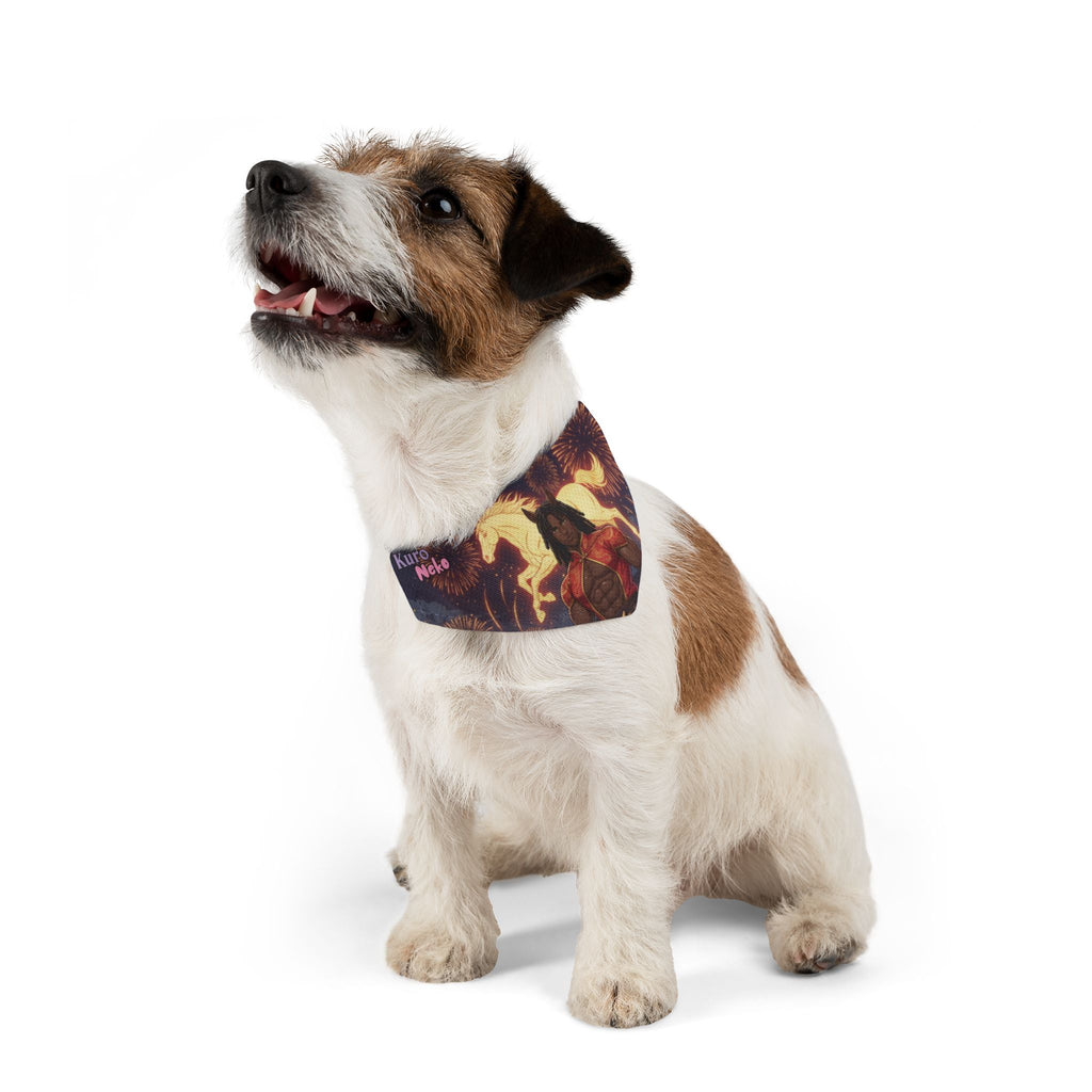 Collier Bandana Chat & Chien Anime RYO Icône Zodiaque 2026 sur un chien, style anime, oreilles d'animaux - Kuro Neko Shop