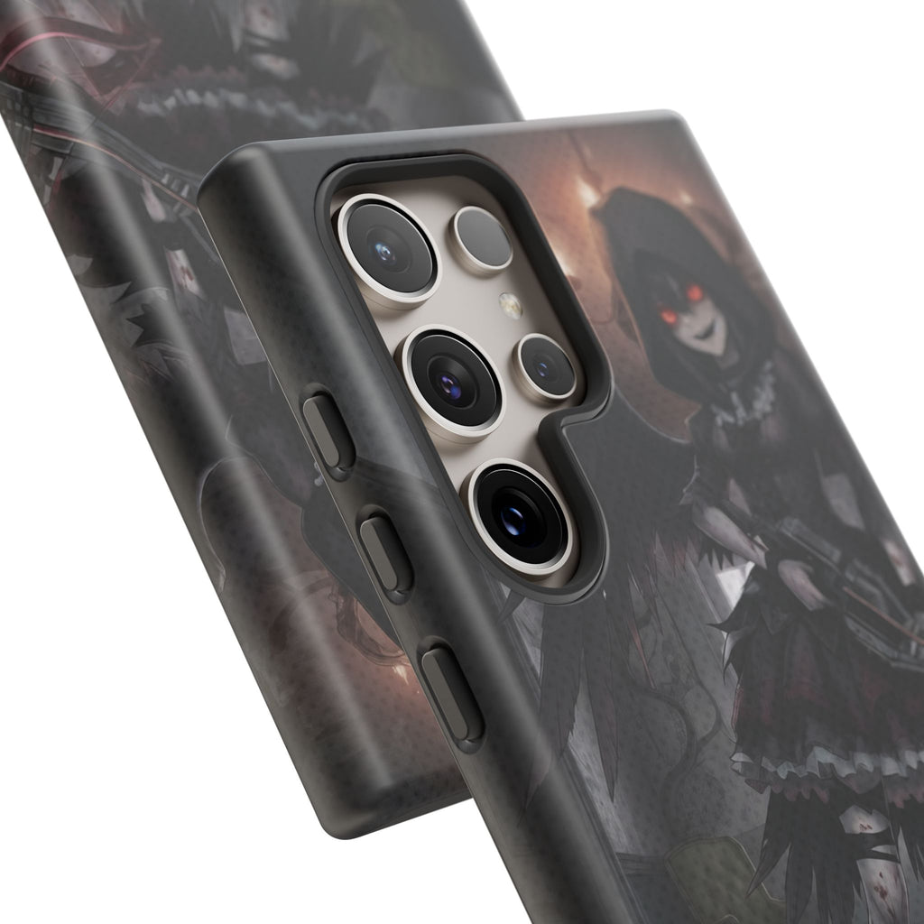 Anime Phone Case – Mad as Yoru Crow Waifu Kemonomimi design showcasing gothic horror with a twisted character.