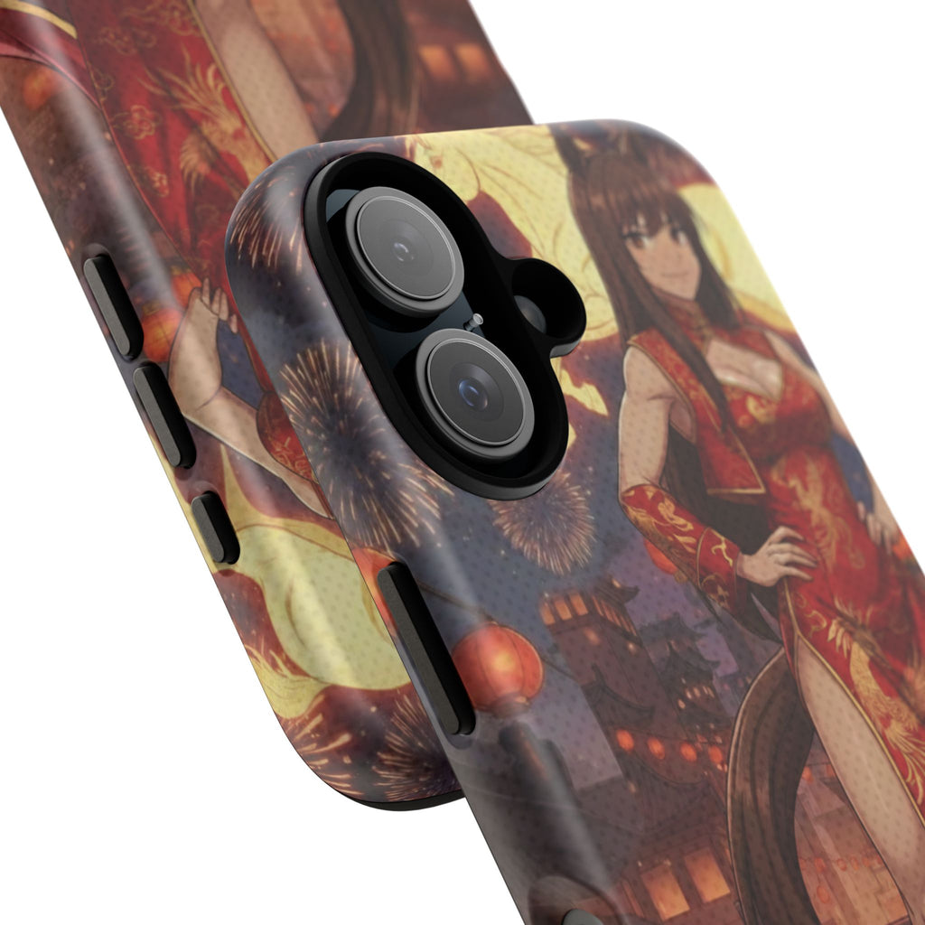 Coque téléphone AKARI waifu cheval Année du Cheval 2026 zodiaque chinois iPhone Samsung protection double couche