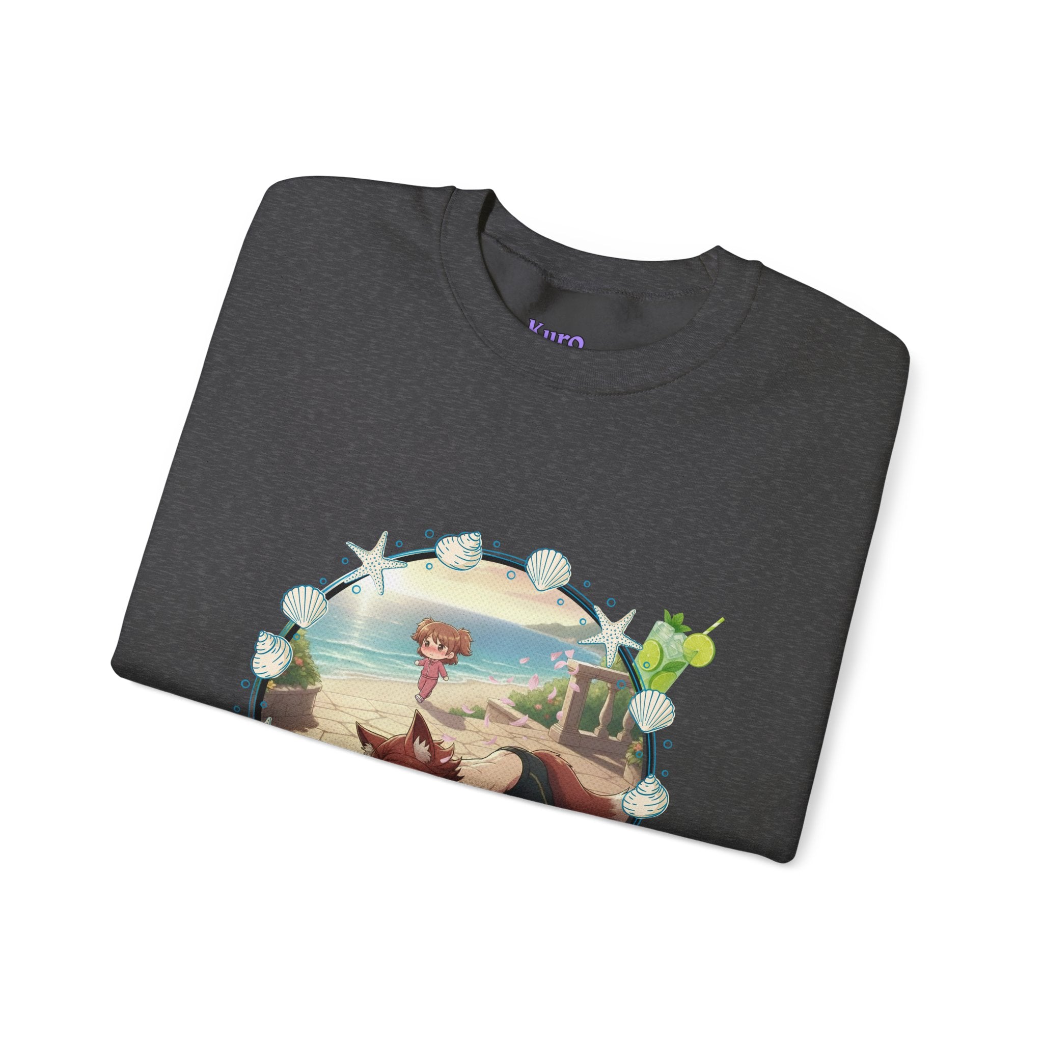 Sweat Col Rond Chibi KAITO Summer Beach