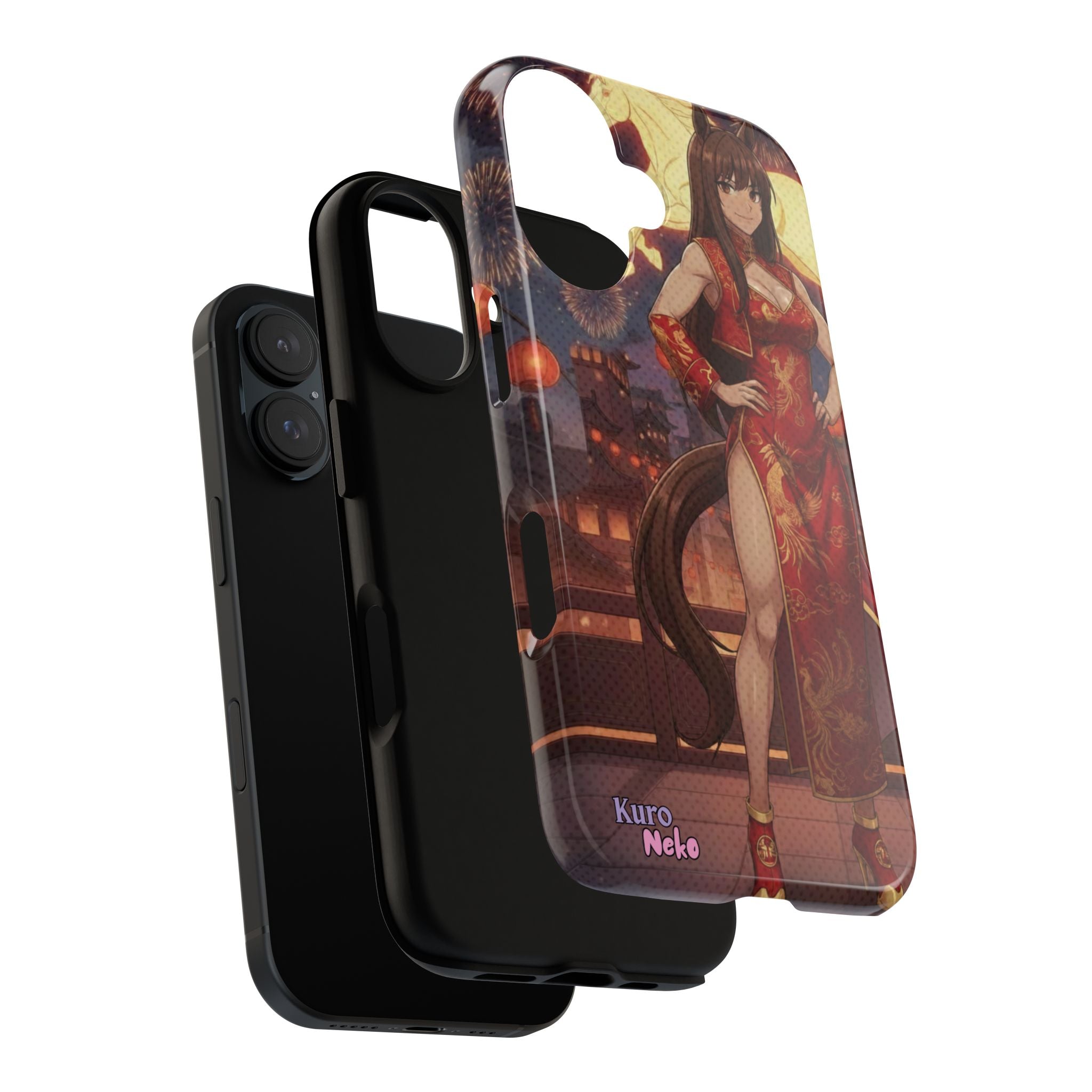 Coque téléphone AKARI waifu cheval Année du Cheval 2026 zodiaque chinois iPhone Samsung protection double couche