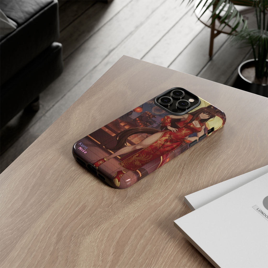 Coque téléphone AKARI waifu cheval Année du Cheval 2026 zodiaque chinois iPhone Samsung protection double couche
