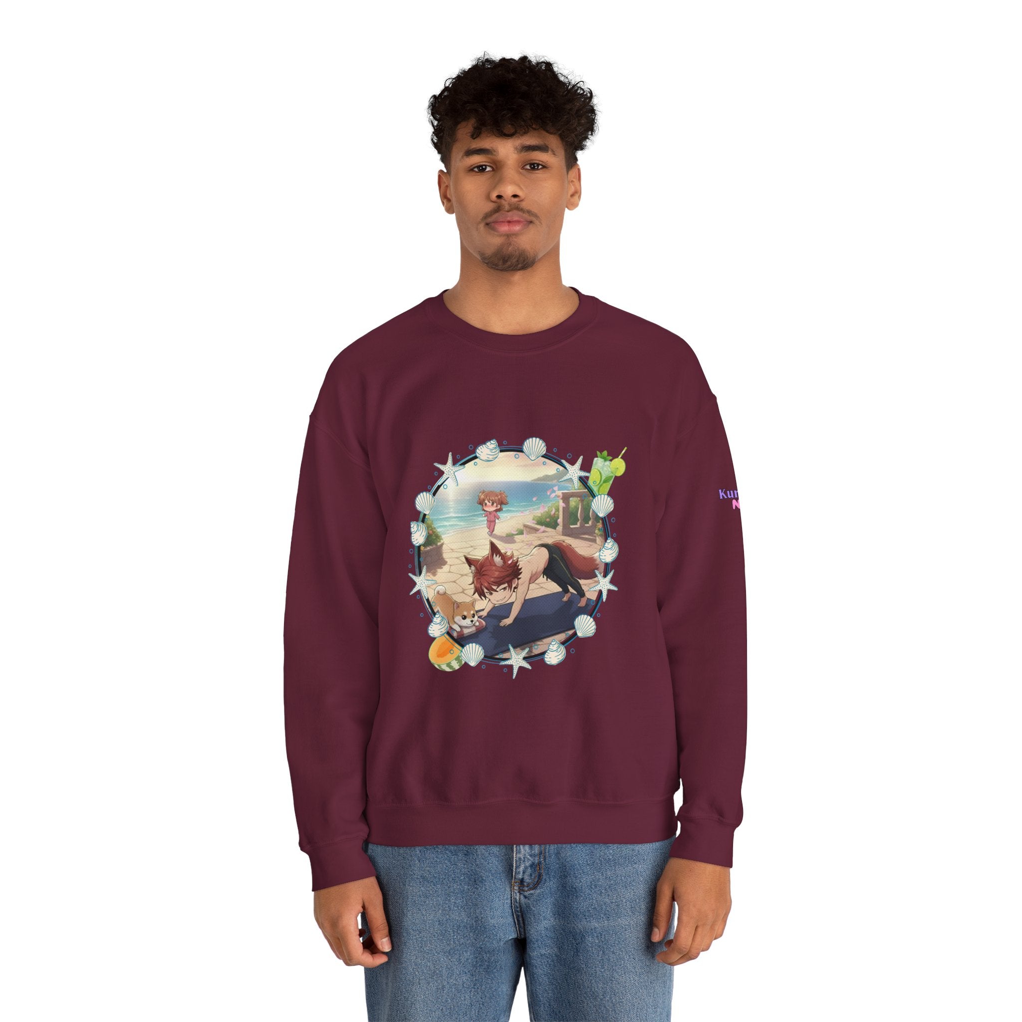 Sweat Col Rond Chibi KAITO Summer Beach