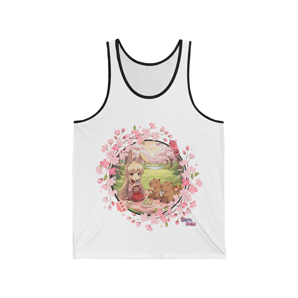 Camiseta sin mangas Anime HARU Chibi Muse Picnic y Kimono