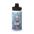 Gourde Isotherme Anime YUKI Dragonne de Glace - gourde isotherme Dragonne de glace, design YUKI inspiré hiver, otaku, anime