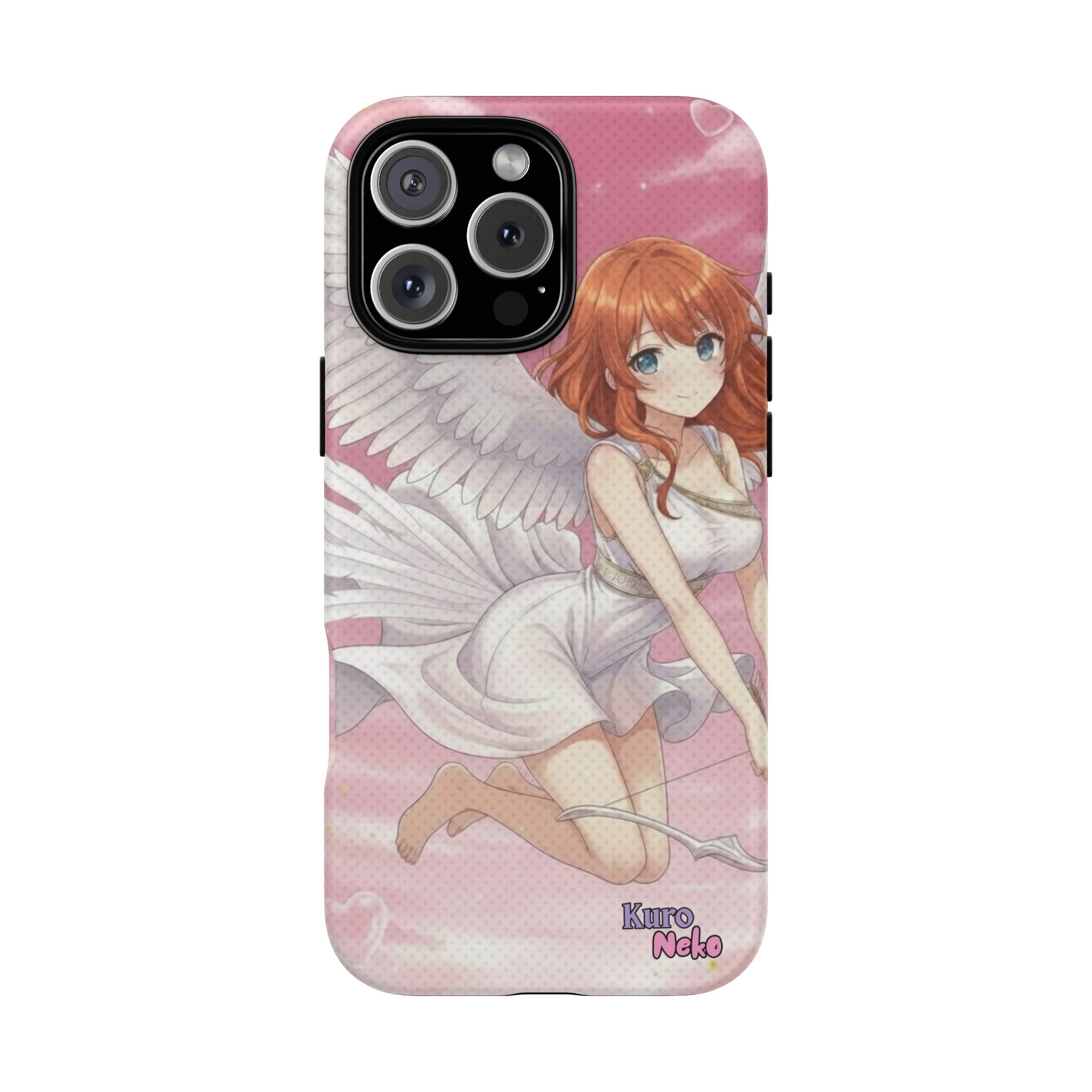 Coque Téléphone Anime AIKO Muse Cygne & Douceur Pastel avec oreilles d'animaux et thème doux, Kuro Neko Shop.